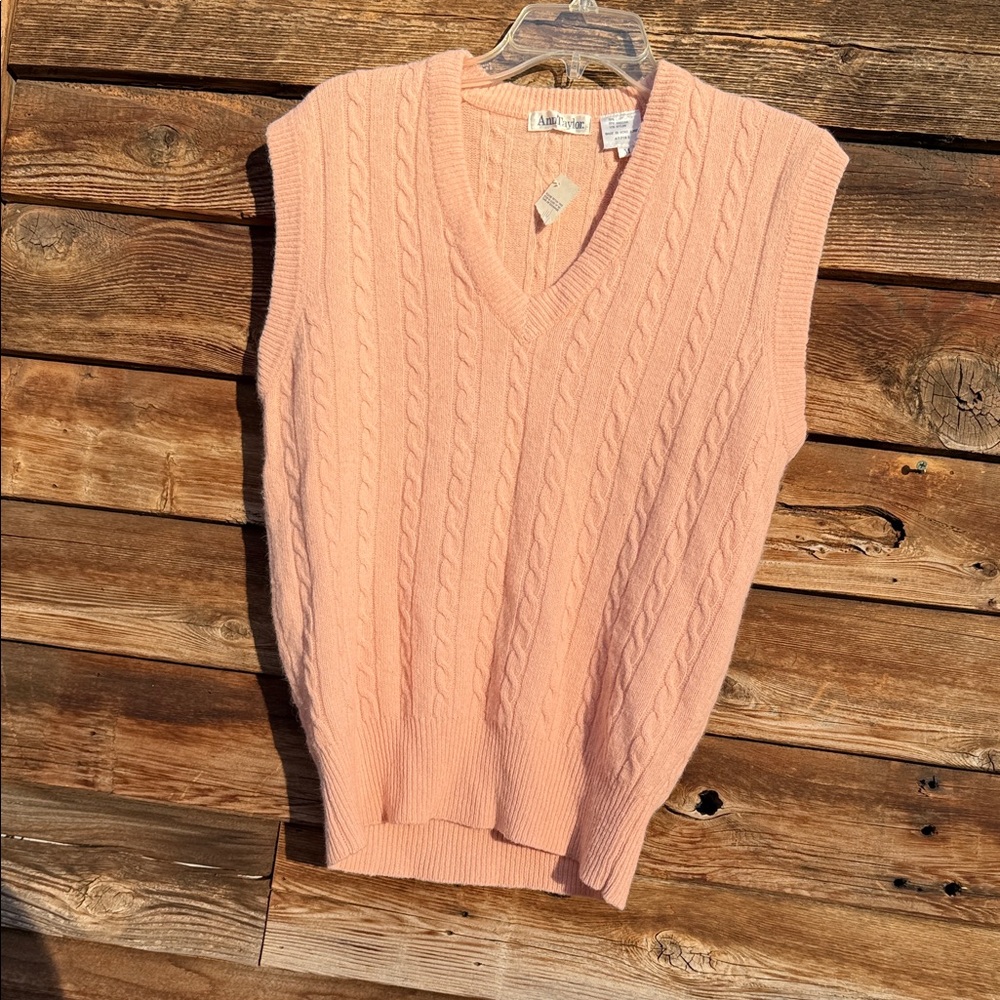 Ann Taylor lambswool angora blend top knit